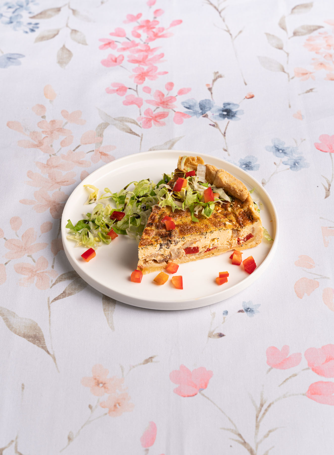 Pilz-Paprika quiche