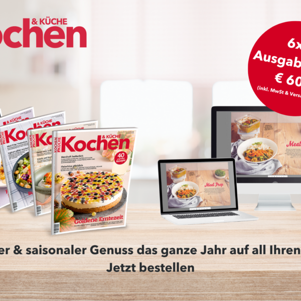 Cover Kombiabo mit Printausgaben und mockups von der Digitalausgabe auf Bildschirmen